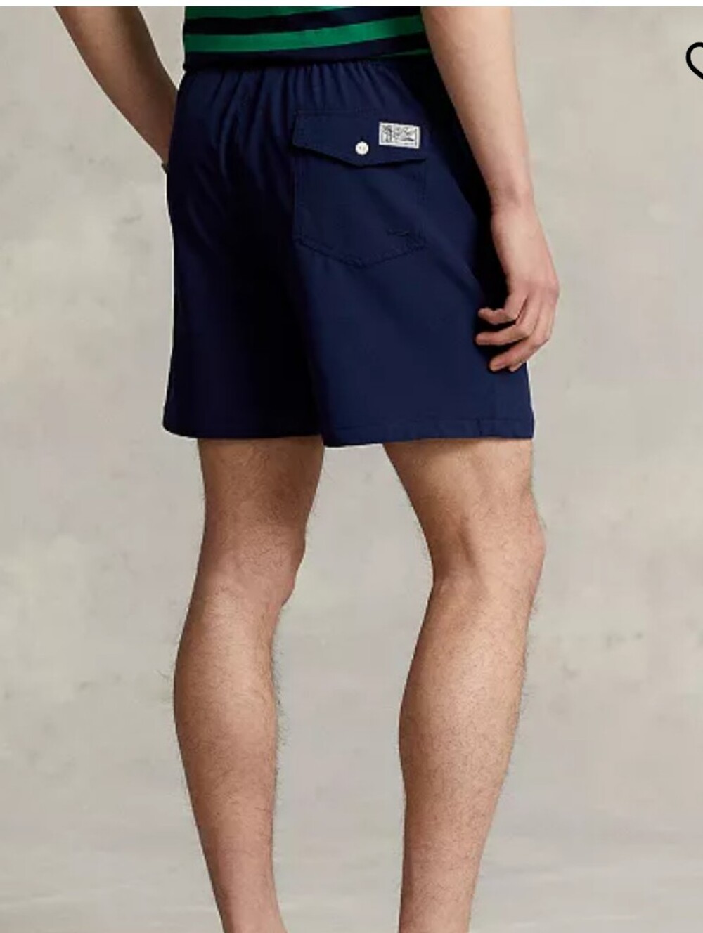 Polo by Ralph Lauren Navy Swim Trunks with Red Accents - Picture 5 of 10